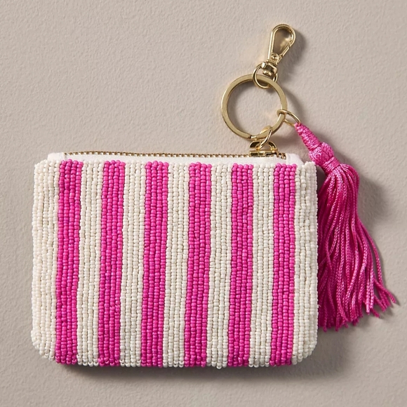 🌼 NWT Anthropologie watermelon beaded coin purse - Picture 2 of 5